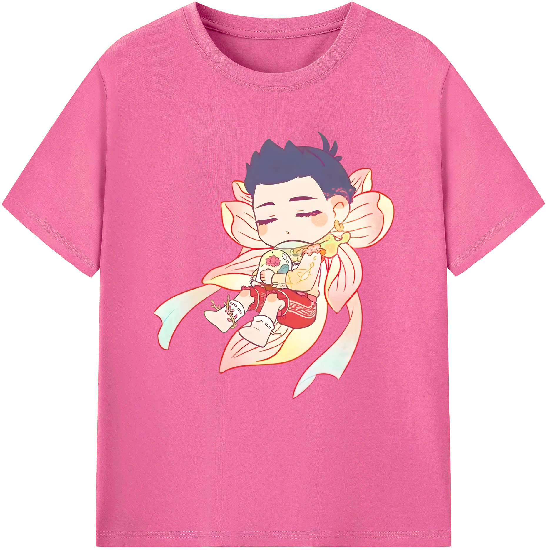 （画像用） Ne Zha 2 ナタ 魔童の大暴れ レディースカジュアルプリントTシャツ（綿100％）